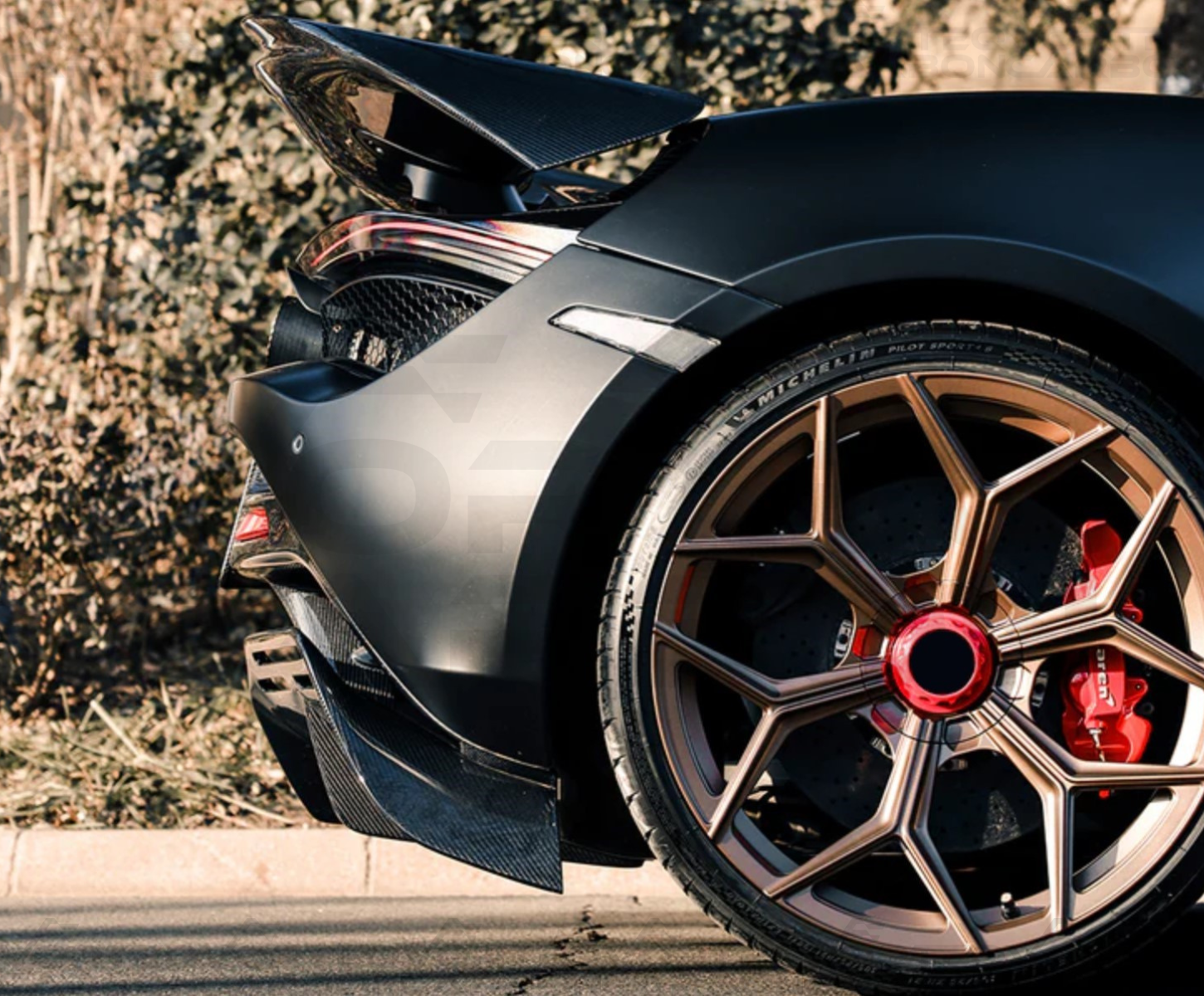 vorteq carbon mclaren 720s bkss style rear diffuser