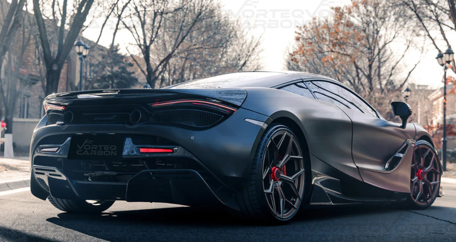 vorteq carbon mclaren 720s bkss style rear diffuser