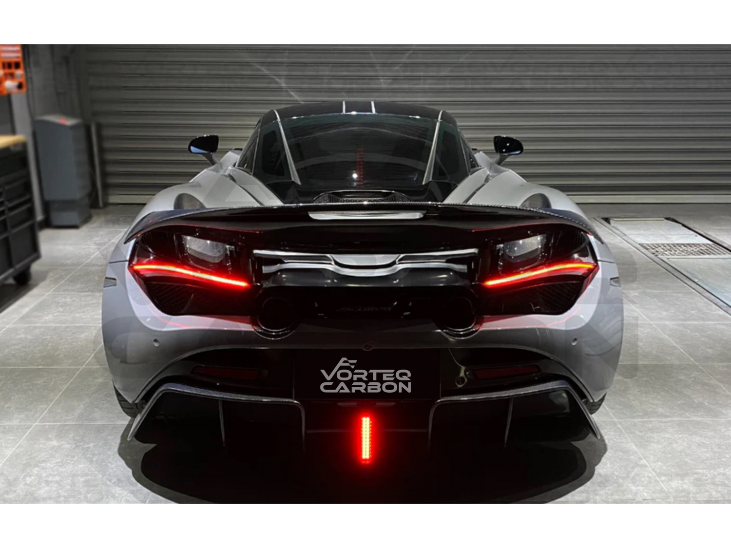 Carbon Fiber S Style High Kick Rear Spoiler Wing - McLaren 720S