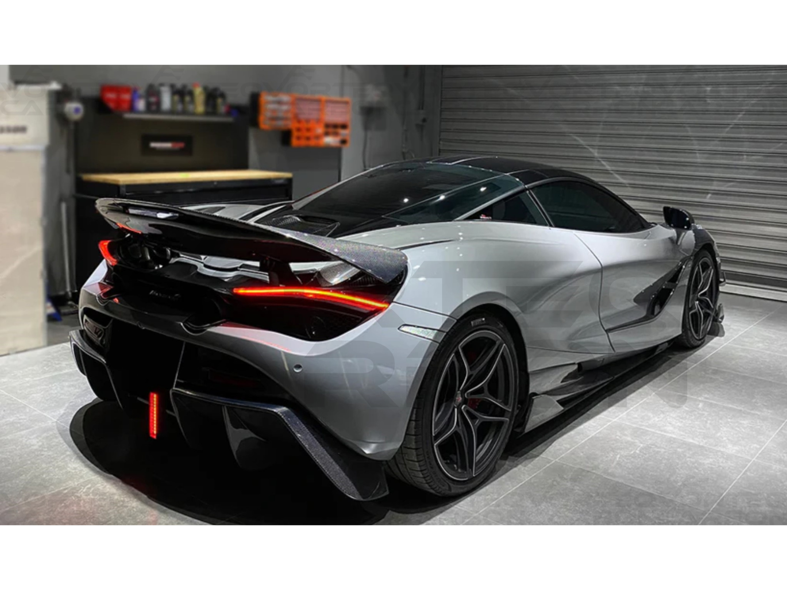 Carbon Fiber S Style High Kick Rear Spoiler Wing - McLaren 720S