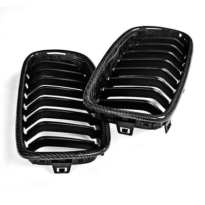 Carbon Fiber Front Kidney Grilles (Single Slat) - BMW F30 F31