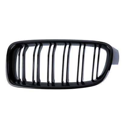 Gloss Black Front Kidney Grilles (Dual Slat) - BMW F30 F31