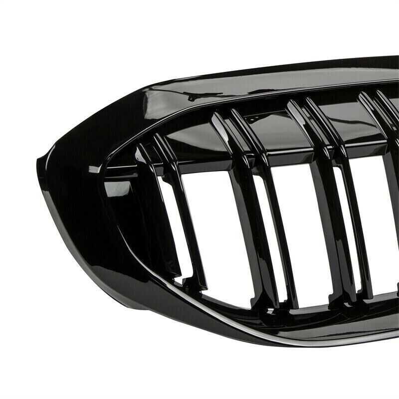 Gloss Black Front Kidney Grilles (Dual Slat) - BMW G20 – VorteqCarbon