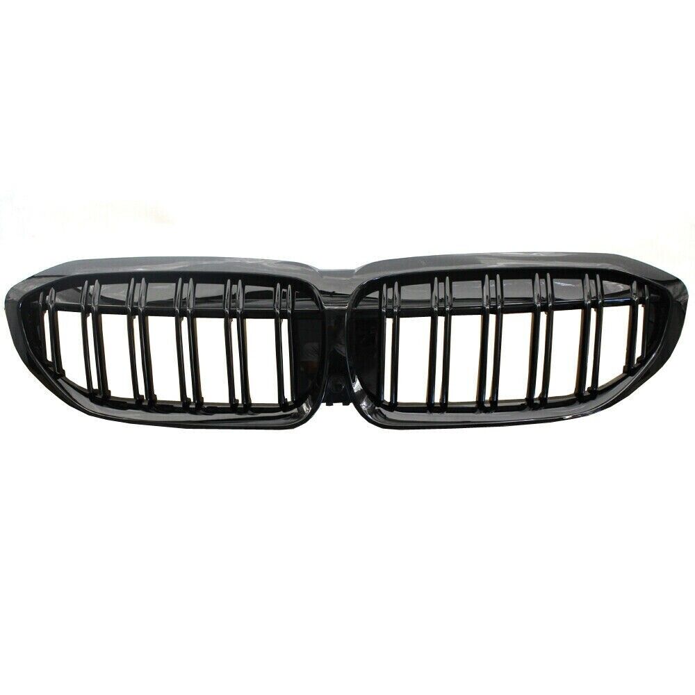 Gloss Black Front Kidney Grilles (Dual Slat) - BMW G20 – VorteqCarbon