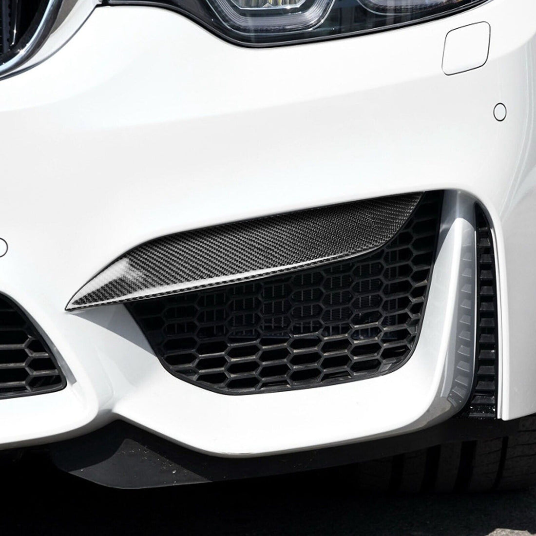 Carbon Fiber Upper Vent Fang Splitter Cover - BMW F80 M3 / F82 F83 M4