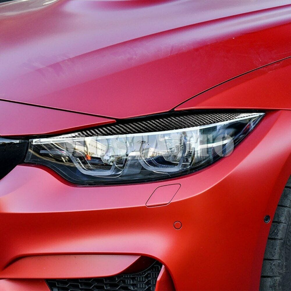 Carbon Fiber Headlight Eyelid Eyebrow - BMW F80 F82 F83