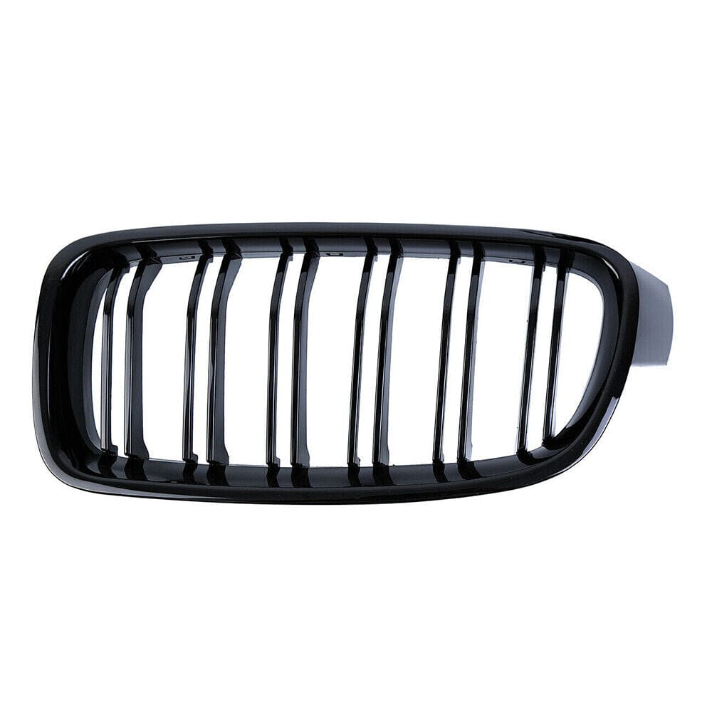 Gloss Black Front Kidney Grilles (Dual Slat) - BMW F32 F33 F36