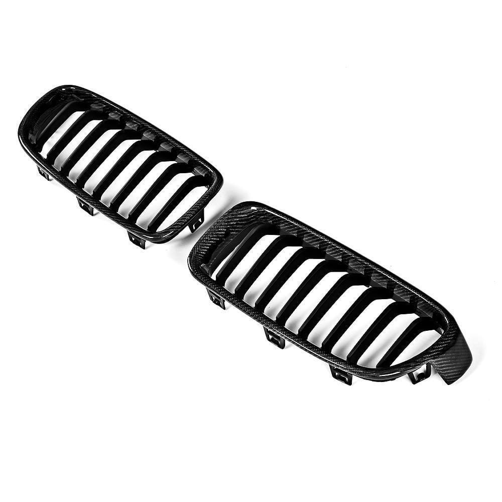 Carbon Fiber Front Kidney Grilles (Single Slat) - BMW F32 F33 F36(2014–2020)