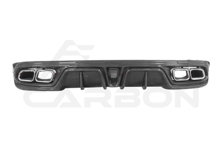 Carbon Fiber I Style Rear Diffuser w/ Exhaust Tips - Mercedes Benz AMG GT50 GT53 GT43 4 Door Coupe X290 (2019-2024)