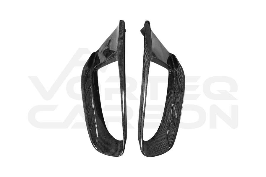 Carbon Fiber Pista Style Quarter Panel Side Vent Scoops - Ferrari 488 GTB & Spyder (2015-2020)