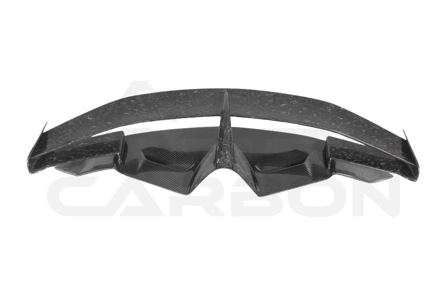 Carbon Fiber SV B Style Rear Engine Hood And Wing Spoiler - Lamborghini Aventador LP700 Roadster SV (2011-2016)