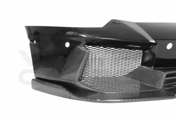 Partial Carbon Fiber D Style Front Bumper - Lamborghini Aventador LP700 LP720 LP750 LP740 Coupe/Roadster (2011-2021)