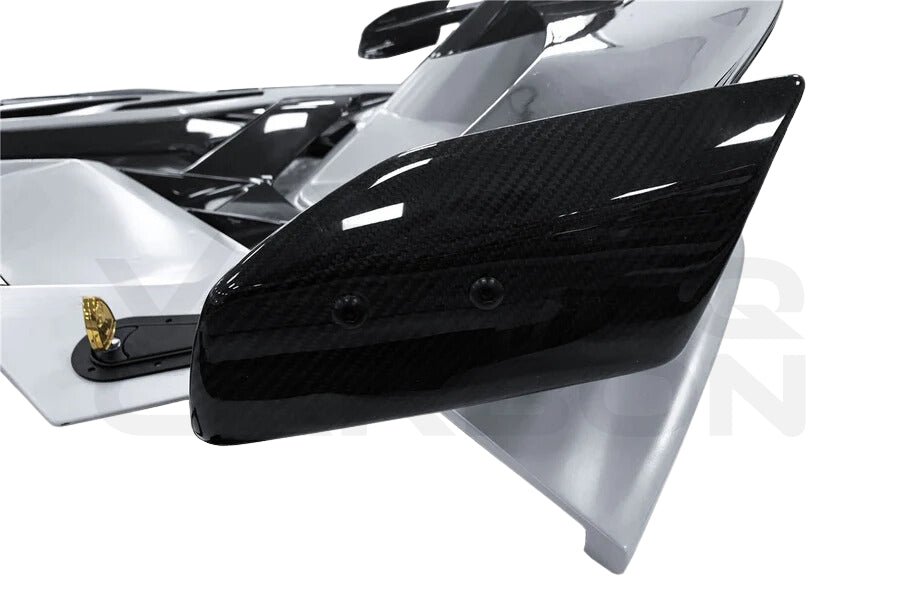 Partial Carbon Fiber SVJ Style Rear Engine Cover + Wing - Lamborghini Aventador LP700 LP740 LP750 Coupe/Roadster (2011-2021)