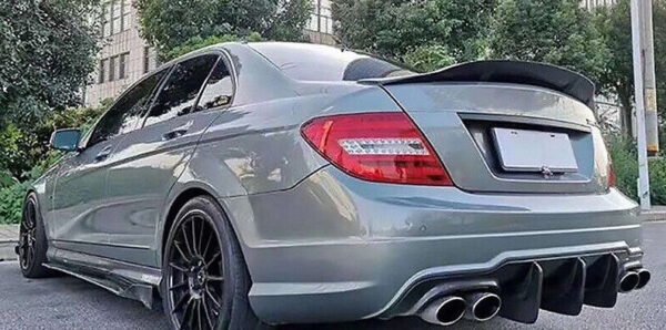 Carbon Fiber Trunk Spoiler Duckbill R Style - Mercedes W204 Coupe (2012-2015)