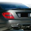Carbon Fiber Trunk Spoiler PSM High Kick - Mercedes W204 C250 C300 C63 AMG