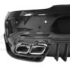 Partial Carbon Fiber I2 Style Rear Bumper w/ Exhaust Tips - Mercedes Benz AMG GT/GTS (2015-2021)