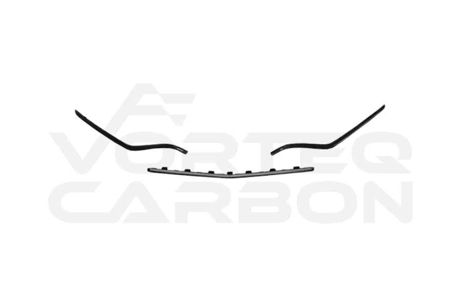 Carbon Fiber Upper Front Bumper Center Lip Trim - Mercedes Benz C217 S63/S65 AMG Coupe (2014-2017)