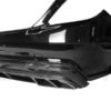 Partial Carbon Fiber Mansory Style Rear Bumper w/ Exhaust Tips - Mercedes Benz W222 Sedan (2017-2020)