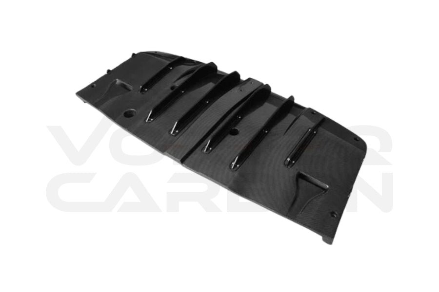 Carbon Fiber Rear Diffuser w/ LED & Rear Canards - Mercedes Benz W205 C63/S AMG Sedan (2015-2021)