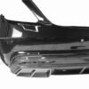 Partial Carbon Fiber Mansory Style Rear Bumper w/ Exhaust Tips - Mercedes Benz W222 Sedan (2017-2020)