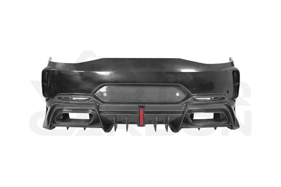 Partial Carbon Fiber I Style Rear Bumper -  Mercedes AMG GT50 GT53 GT43 GT63 GT63S 4 Door Coupe X290 (2019-2024)