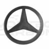 Carbon Fiber Grill Logo Cover - Mercedes Benz W205 C63/S AMG Coupe (2015-2018)