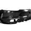 Partial Carbon Fiber I2 Style Rear Bumper w/ Exhaust Tips - Mercedes Benz AMG GT/GTS (2015-2021)