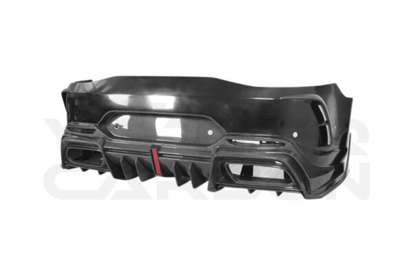 Partial Carbon Fiber I Style Rear Bumper -  Mercedes AMG GT50 GT53 GT43 GT63 GT63S 4 Door Coupe X290 (2019-2024)