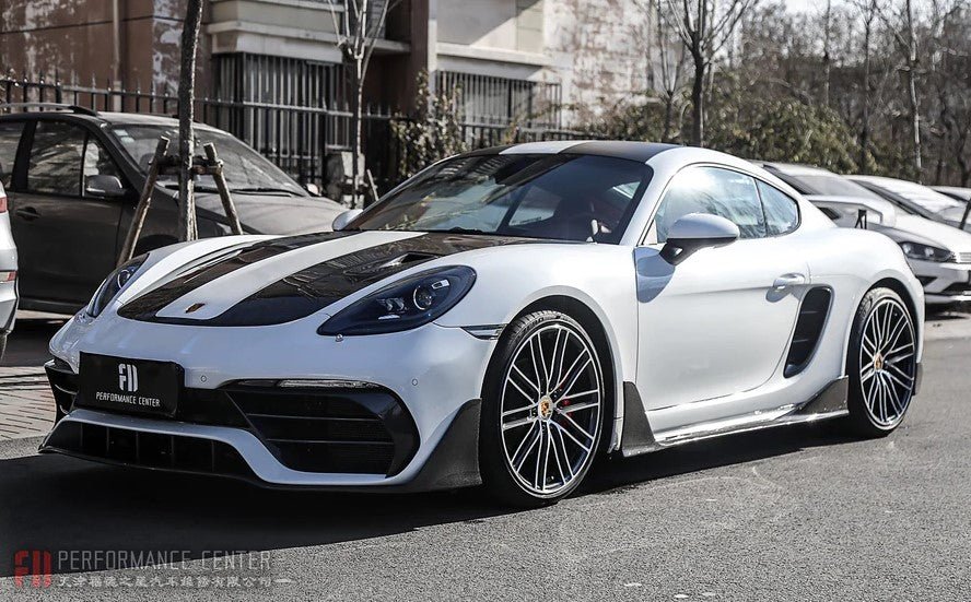 Carbon Fiber Side Skirts - Porsche 718 Cayman/Boxster (2016-2023)