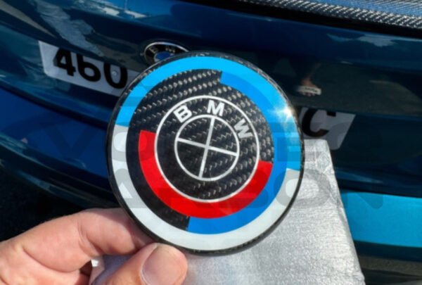 BBCV - Carbon Fiber BMW 50th Anniversary Steering Wheel Emblem