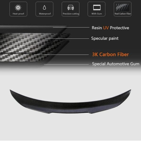 Carbon Fiber Trunk Spoiler PSM High Kick Style - BMW F10 (2011-2016)