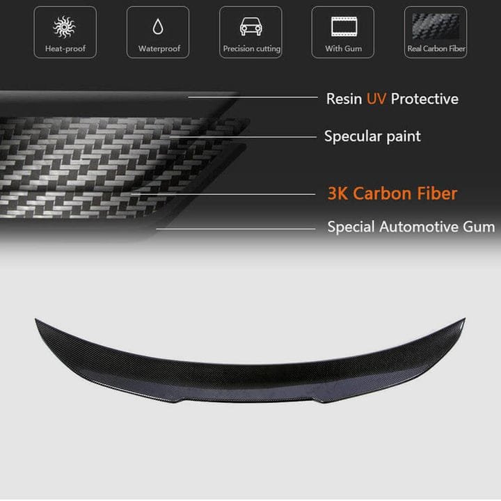 Carbon Fiber Trunk Spoiler PSM High Kick Style - BMW F10 (2011-2016)