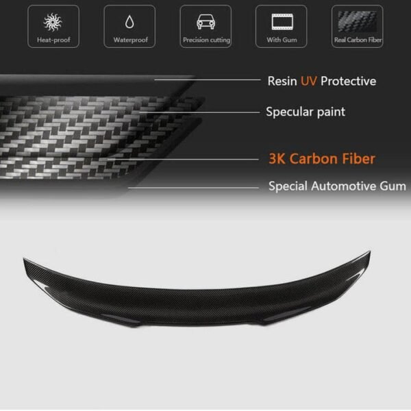 Carbon Fiber Trunk Spoiler PSM High Kick Style - BMW F82 M4 (2015–2020)