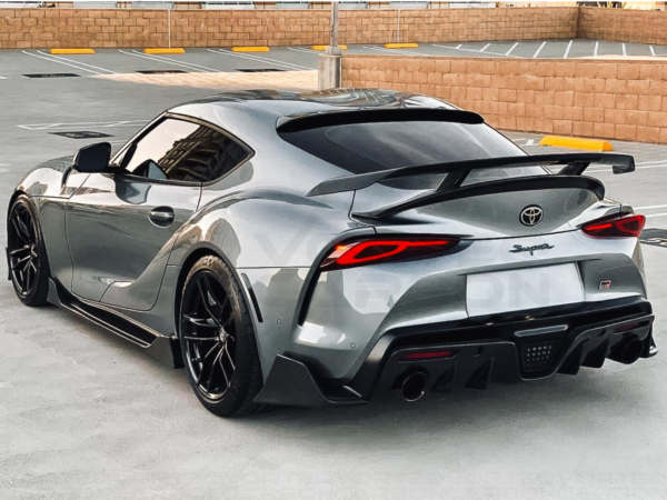 Carbon Fiber Aero Rear Diffuser With Rear Canards - Toyota Supra A90 A91 (2020+)