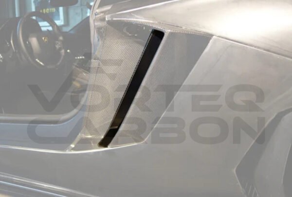 Carbon Fiber B Style Quarter Panel Fender Middle Vent - Lamborghini Aventador LP700 Coupe (2011-2016)
