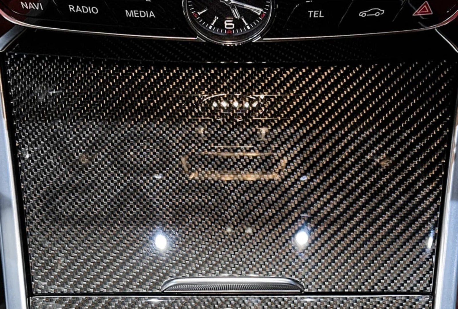 Carbon Fiber Center Console Trim Replacement - Mercedes G Wagon G550 G63 AMG (W464 G-Class) (2019+)