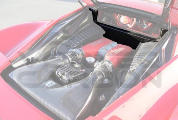 Carbon Fiber Engine Inner Panel Replacement - Ferrari 458 Coupe / Speciale (2010-2015)