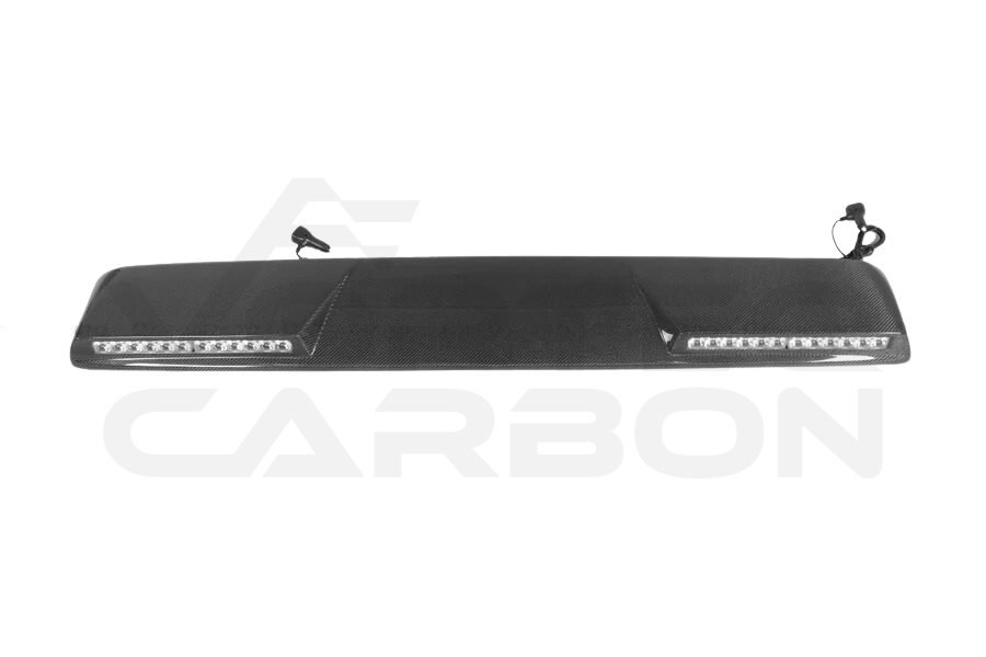 Carbon Fiber Front Roof Spoiler With LED Lights (V1) - Mercedes G Wagon G550 G63 AMG (W464 G-Class) (2019+)