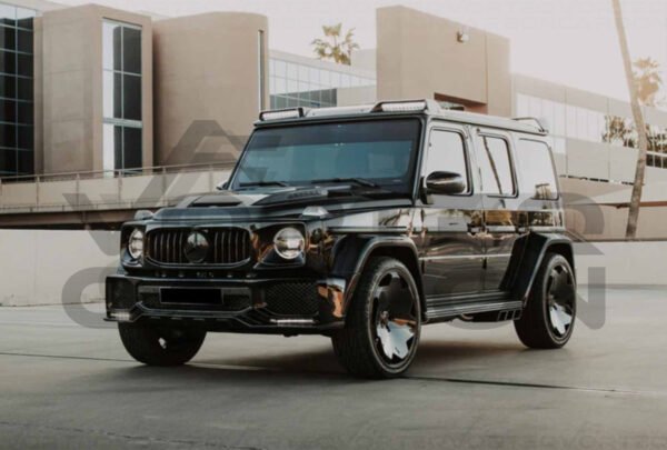Carbon Fiber Front Roof Spoiler With LED Lights (V2) - Mercedes G Wagon G550 G63 AMG (W464 G-Class) (2019+)