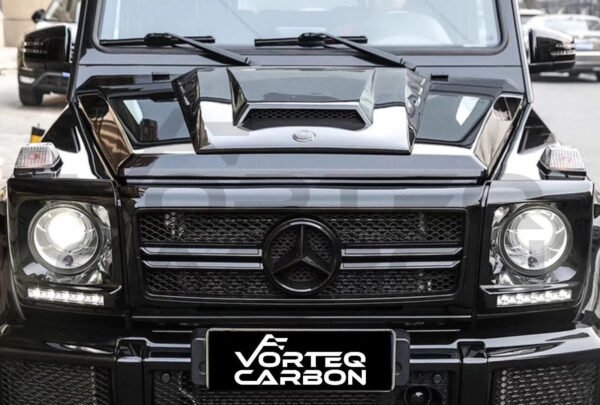 Carbon Fiber Hood Scoop (BRS Style) - Mercedes Benz W463 G Class Wagon (2002-2018)