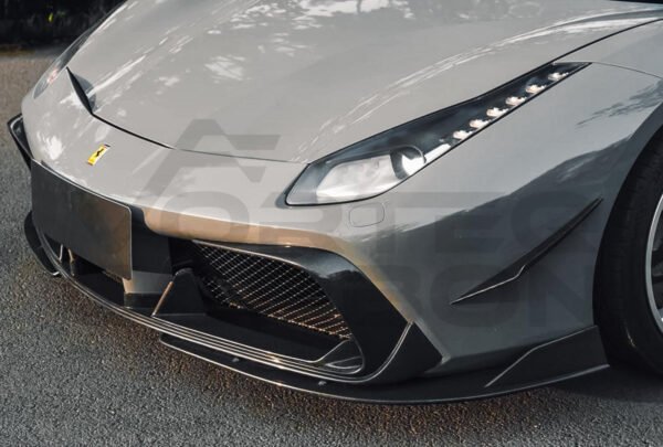 Carbon Fiber I Style Front Lip - Ferrari 488 GTB/Spyder (2015-2020)