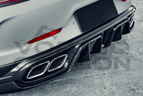 Carbon Fiber I Style Rear Diffuser w/ Exhaust Tips - Mercedes Benz AMG GT50 GT53 GT43 4 Door Coupe X290 (2019-2024)