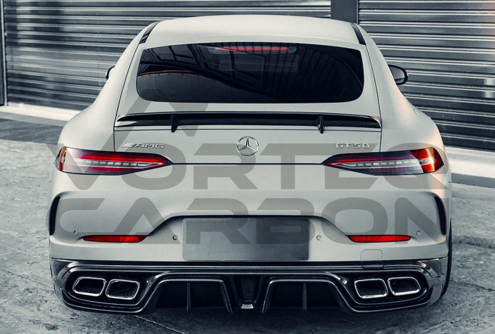 Carbon Fiber I Style Rear Diffuser w/ Exhaust Tips - Mercedes Benz AMG GT50 GT53 GT43 4 Door Coupe X290 (2019-2024)