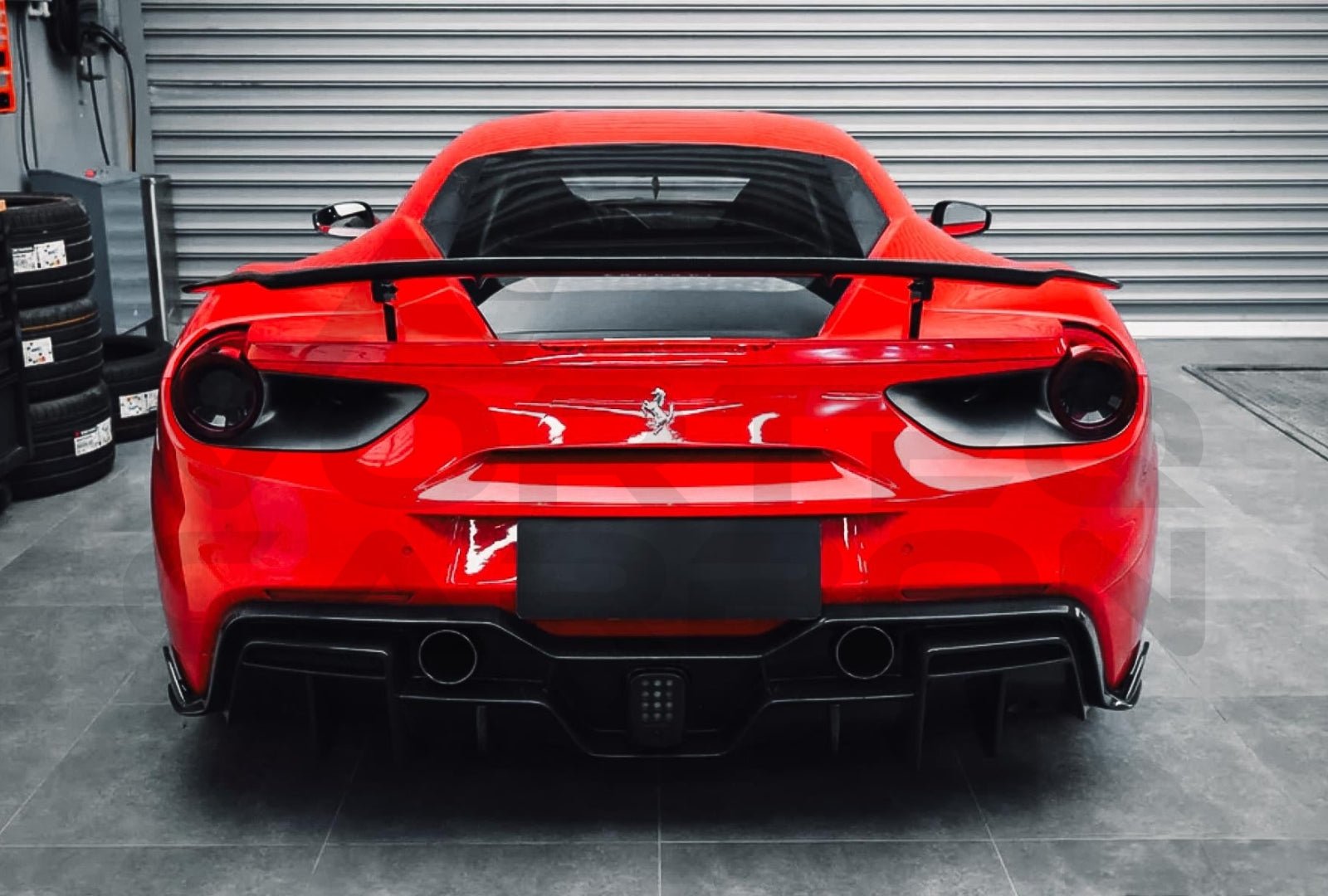 Carbon Fiber I Style Wing Spoiler - Ferrari 488 GTB (2015-2020)