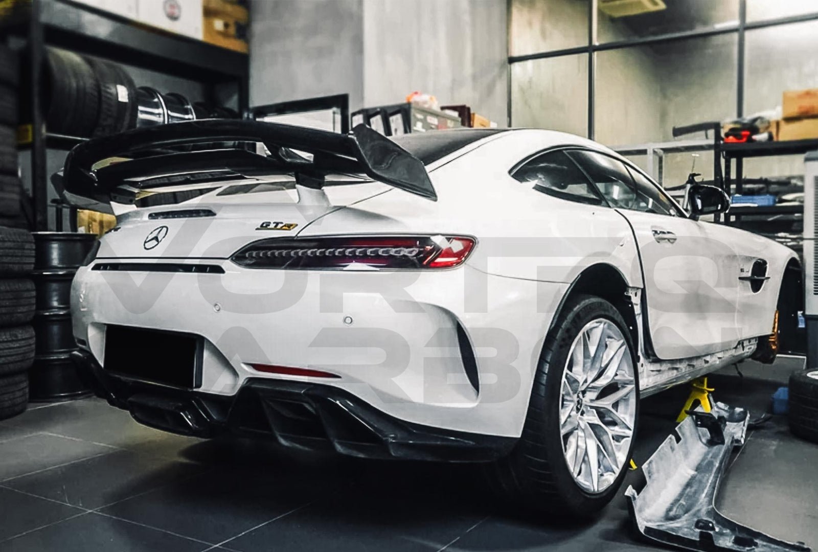 Carbon Fiber I Style Wing Spoiler - Mercedes Benz AMG GTR Coupe (2017-2021)