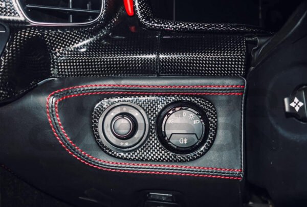 Carbon Fiber Light Switch Cover - Ferrari 458 Coupe / Spyder / Speciale (2010-2015)