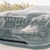 Carbon Fiber Lower Front Bumper Center Lip Trim - Mercedes Benz C217 S63/S65 AMG Coupe (2014-2017)