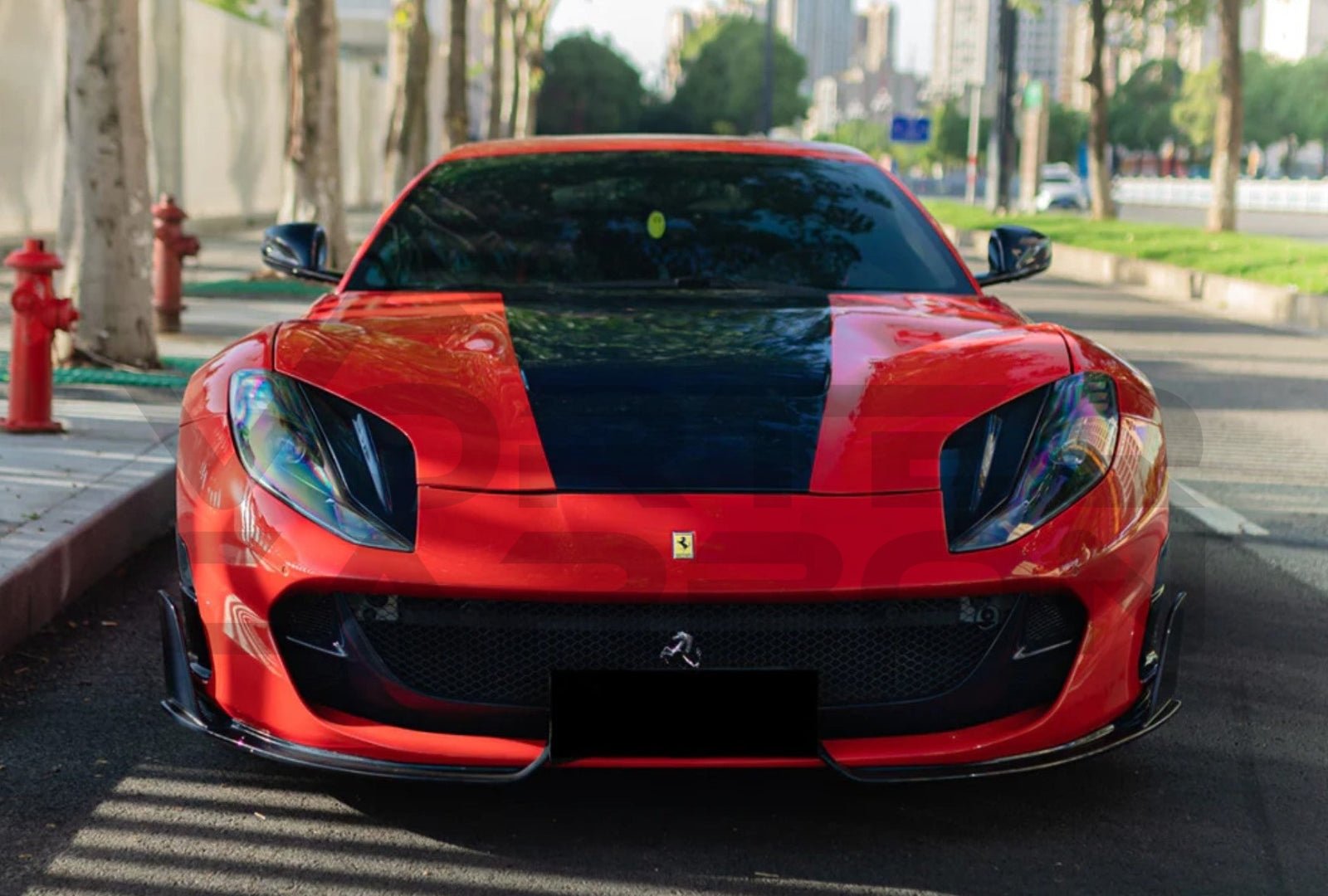 Carbon Fiber M Style Front Bumper Air Vent Trim - Ferrari 812 Superfast / GTS (2019-UP)