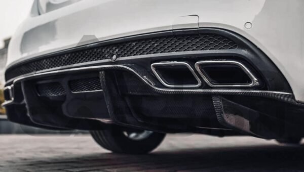 Carbon Fiber P Style Rear Diffuser - Mercedes Benz W205 C63/S AMG Sedan (2015-2021)