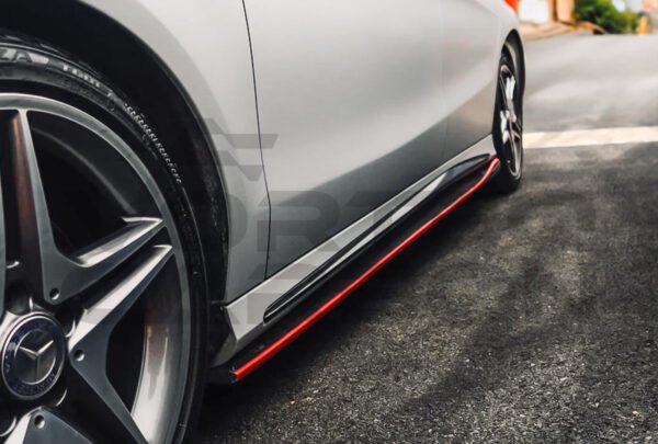 Carbon Fiber R Style Side Skirts - Mercedes Benz W117 CLA Sport / CLA45 AMG (2013-2016)